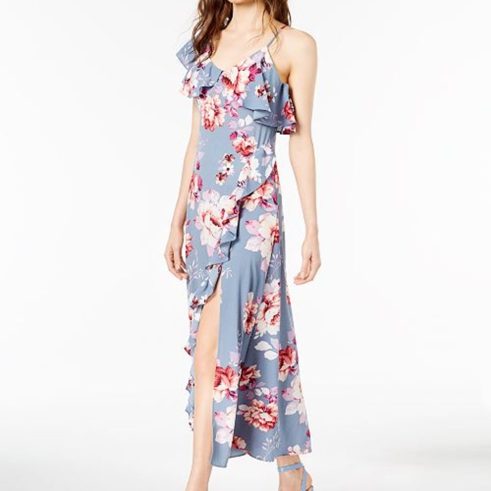 Jill Jill Stuart Floral Asymmetrical Dress Size M